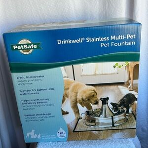 Petsafe Drinkwell Stainless Multi-Pet Pet Fountain